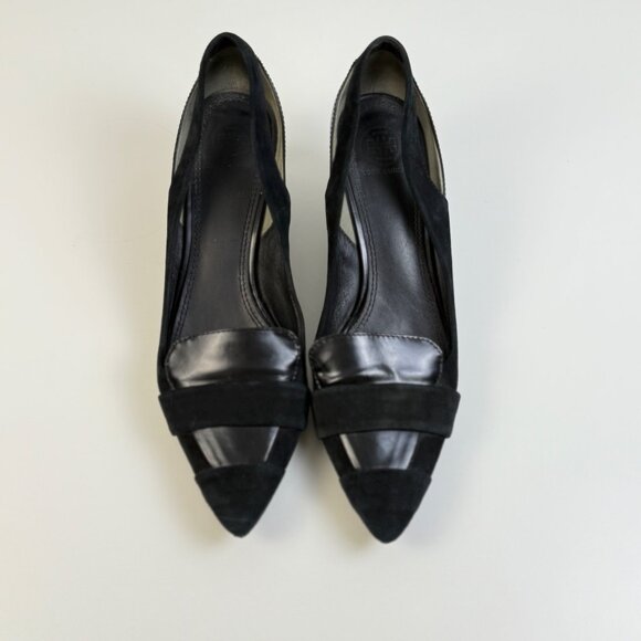 Tory Burch Saray Kitten Heels Women's 9M Black Pre-Owned - Picture 1 of 8